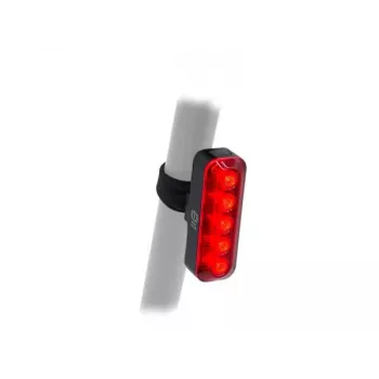 Author XYRIUS Brake USB Rear Light 400 lm Black with Red Lens
