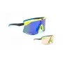 Author ZX8 S!BRIGHT Orange 65 & BlueRevo 13 Sports Sunglasses (Yellow-Neon/Green)
