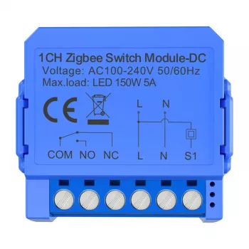 Avatto ZWSM16-DC-1 Smart ZigBee 3.0 1-Channel Switch Module with Voltage-Free Dry Contact