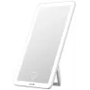 Avide ABLDL-M-3.5W-AE Freestanding Rectangular White Cosmetic Mirror with LED Lighting, 3.5W, USB Rechargeable