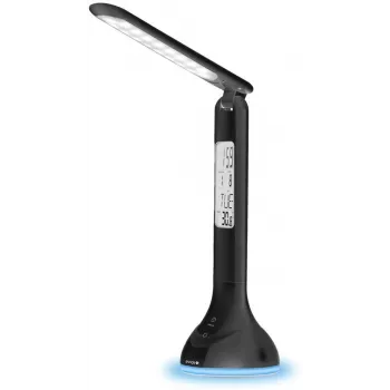 Avide ABLDLRGB-CALENDAR-4W-BL LED Table Lamp with RGB Calendar, Black, 4W, 250lm
