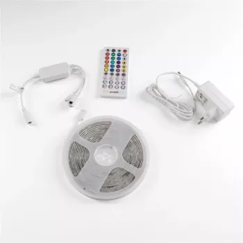 Avide LED Strip Blister 12V 16W RGB 5m with IR Remote Control