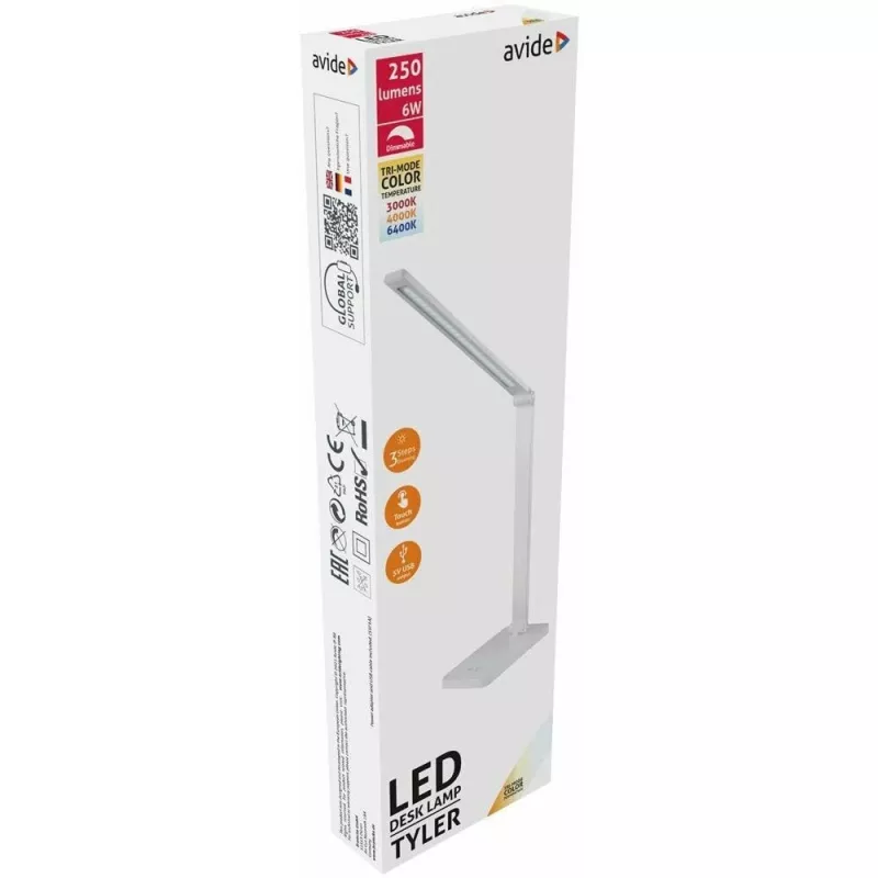 Avide LED Table Lamp Tyler White 6W 250lm