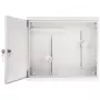 AWO-DVR-2 Steel Wall-Mount Enclosure for DVR/NVR, 430 x 380 x 115 mm, Grey (RAL 7035), Key Lock, IP20