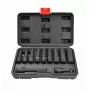 AWTOOLS 1/2 Inch Drive Deep Impact Socket Set 11-Piece 8-21 mm Black Line