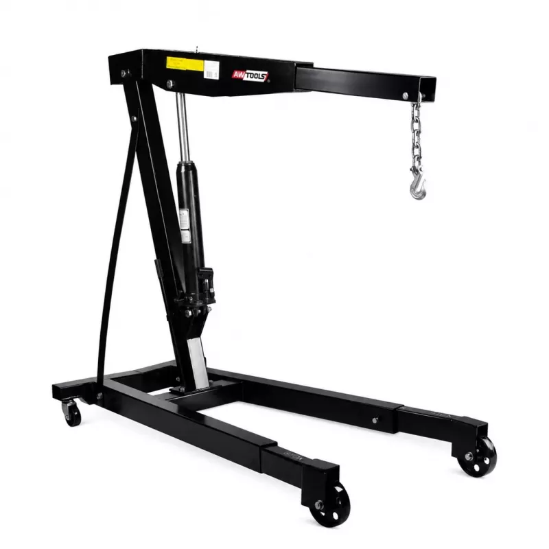 AWTOOLS AW20048 3 Ton Foldable Workshop Crane, 0-217 cm Lifting Height