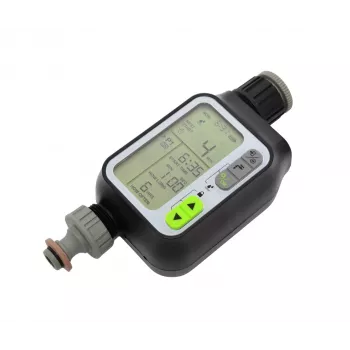 AWTOOLS Automatic Water Timer Irrigation Controller with LCD Display, 1 Zone, G1 inch Inlet, Battery Powered