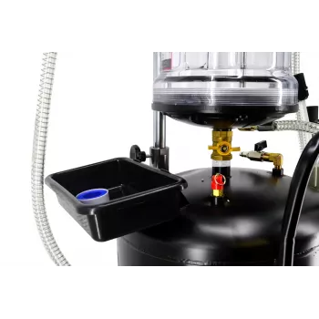 AWTOOLS AW10415BL Manual Rotary Oil Pump for 200L Drums, 20 L/min, Cast Iron, Telescopic Suction Tube, 2 inch BSP