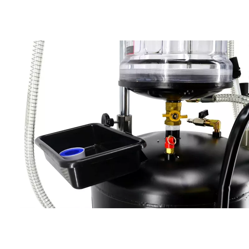 AWTOOLS AW10415BL Manual Rotary Oil Pump for 200L Drums, 20 L/min, Cast Iron, Telescopic Suction Tube, 2 inch BSP