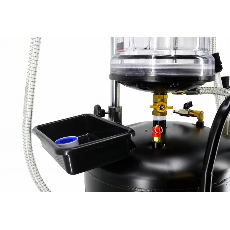 AWTOOLS AW10415BL Manual Rotary Oil Pump for 200L Drums, 20 L/min, Cast Iron, Telescopic Suction Tube, 2 inch BSP