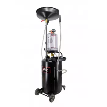 AWTOOLS AW10415BL Manual Rotary Oil Pump for 200L Drums, 20 L/min, Cast Iron, Telescopic Suction Tube, 2 inch BSP