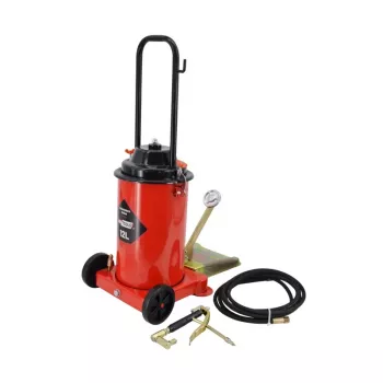 AWTOOLS AW15944 Foot Air Pump - 7 BAR / 100 PSI, Analog Gauge, Steel Cylinder, Foldable