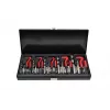 AWTOOLS AW16520 19-Piece HSS Twist Drill Bit Set in Metal Case, 1-10mm, DIN 338, for Metal, Steel, Plastic, Wood