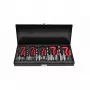 AWTOOLS AW16520 19-Piece HSS Twist Drill Bit Set in Metal Case, 1-10mm, DIN 338, for Metal, Steel, Plastic, Wood