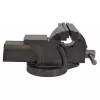 AWTOOLS AW24203 Bench Vice with Swivel Base, 100 mm Jaw Width, Cast Iron, Blue