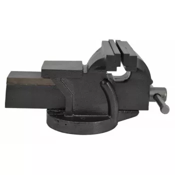 AWTOOLS AW24203 Bench Vice with Swivel Base, 100 mm Jaw Width, Cast Iron, Blue