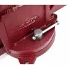 AWTOOLS AW24226 125mm Swivel Bench Vise with Anvil and Replaceable Hardened Jaws