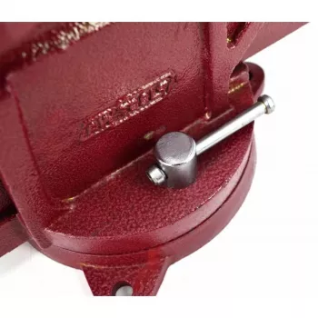 AWTOOLS AW24226 125mm Swivel Bench Vise with Anvil and Replaceable Hardened Jaws