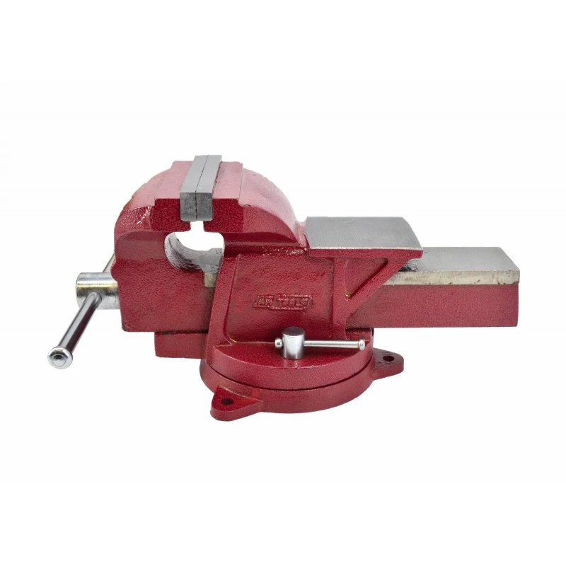 AWTOOLS AW24226 125mm Swivel Bench Vise with Anvil and Replaceable Hardened Jaws