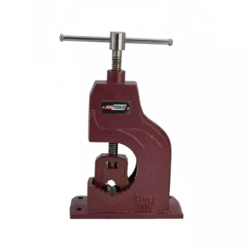 AWTOOLS AW24307 Bench Vices 100 mm Jaw Width Cast Iron Fixed Base with Anvil