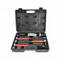 AWTOOLS AW32269BL 1000 g Machinist's Hammer with Fiberglass Handle and Cross-Peen, Black