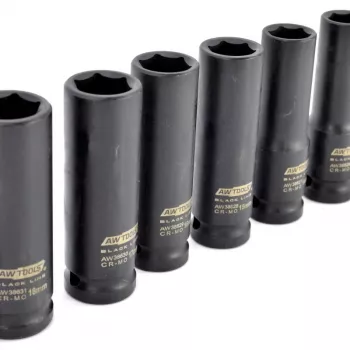 AWTOOLS AW38691BL 171-Piece 1/4 inch, 3/8 inch, 1/2 inch Drive Socket Wrench Set with Ratchets, Extensions, Bits, and Blow-Molded Case