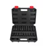 AWTOOLS AW38695BL 95-Piece Chrome Vanadium Socket Set with 1/4 inch, 3/8 inch, 1/2 inch Drive Ratchets, Sockets, Bits, Wrenches, and Blow-Molded Case