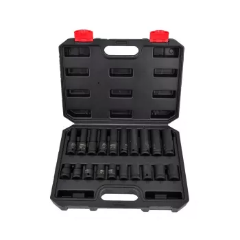 AWTOOLS AW38695BL 95-Piece Chrome Vanadium Socket Set with 1/4 inch, 3/8 inch, 1/2 inch Drive Ratchets, Sockets, Bits, Wrenches, and Blow-Molded Case