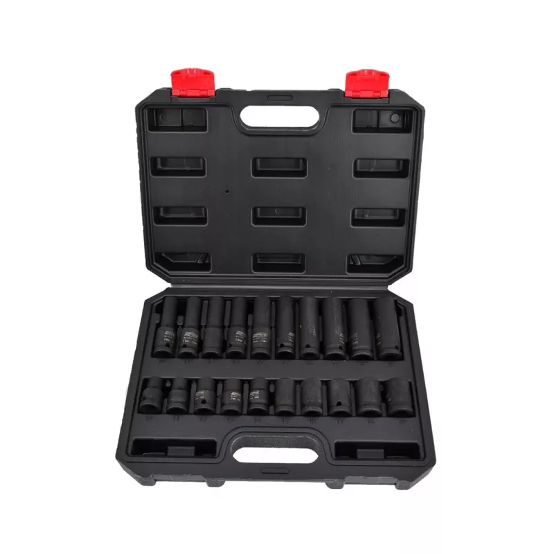 AWTOOLS AW38695BL 95-Piece Chrome Vanadium Socket Set with 1/4 inch, 3/8 inch, 1/2 inch Drive Ratchets, Sockets, Bits, Wrenches, and Blow-Molded Case