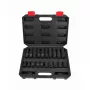 AWTOOLS AW38695BL 95-Piece Chrome Vanadium Socket Set with 1/4 inch, 3/8 inch, 1/2 inch Drive Ratchets, Sockets, Bits, Wrenches, and Blow-Molded Case