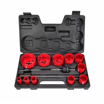 AWTOOLS AW49661 Bimetal Hole Saw 60 mm with Variable Pitch Teeth for Metal, Wood, Plastic, Plasterboard and Drywall