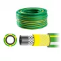 AWTOOLS AW70374 Garden Hose 50m 1/2 inch Flexible PVC 3-Layer with Polyester Cross-Braid