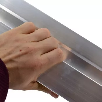 AWTOOLS AWBL25165 Concrete Float 250 x 165 mm Aluminium Blade with Soft-Grip Handle