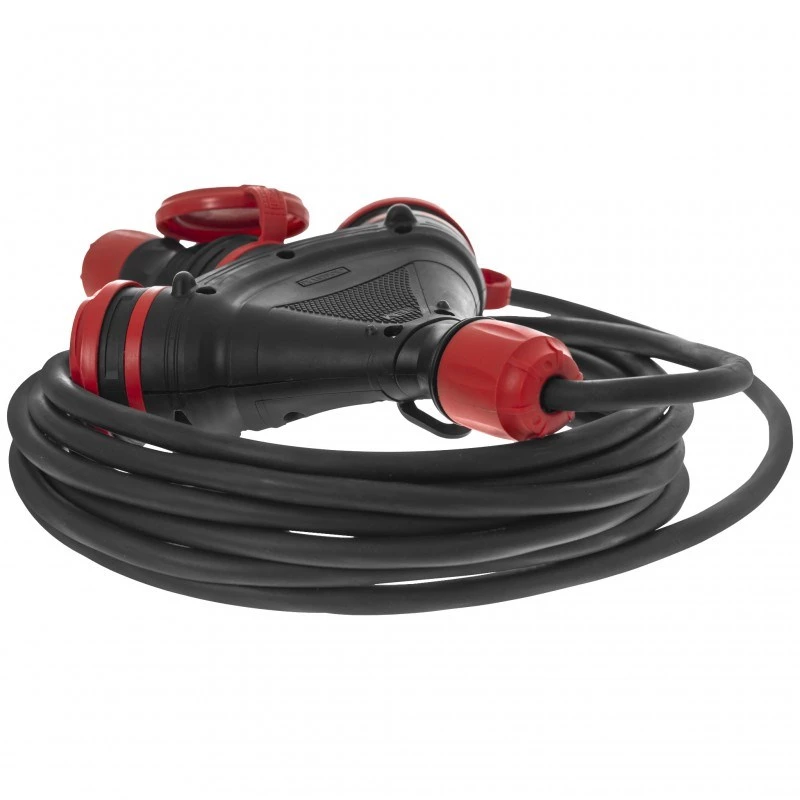 AWTOOLS EXTREME Extension Cable 10m 3x1.5mm² 3 Outlets IP54 16A/4000W