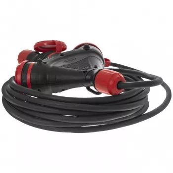 AWTOOLS EXTREME EXTENSION CABLE 10m 3x2.5mm 3 OUTLETS IP54 16A/4000W
