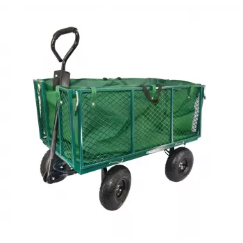 AWTOOLS Garden Transport Trolley High with Cover 300 kg