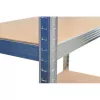 AWTOOLS AW23160 Heavy-Duty Boltless Shelving Rack, 5 Adjustable MDF Shelves, 250 kg per Shelf, Galvanized Steel Frame, 180x90x40 cm, Silver