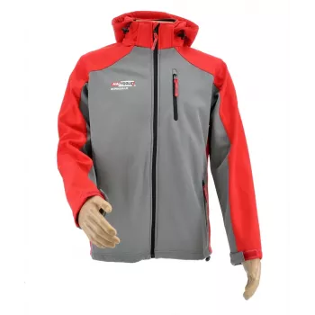 AWTOOLS Softshell Jacket Sweatshirt T4 Red-Grey L