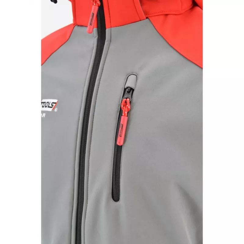 AWTOOLS Softshell Jacket Sweatshirt T4 Red-Grey L