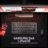 AXAGON HMC-KB-US USB-C Keyboard with 9-in-1 Hub, US QWERTY, 4K HDMI, Gigabit LAN, Card Reader, 0.6m
