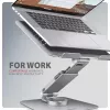 AXAGON STND-LR 360° Rotating Aluminium Notebook Stand for 10 inch-17 inch Laptops, Silver