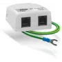 AXON NET PROTECTOR Surge Protector for Gigabit Ethernet, RJ45, 8-Wire Protection, Wall Mountable, Metal Housing