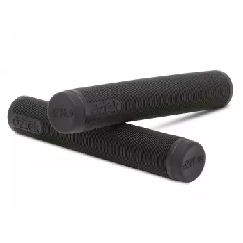 Aztek Lite Grips Aqua - Scooter Grips with Bar Ends, 165mm, TPR, 22.2mm Clamp