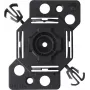 Bachmann 375.542 Single-Gang 50x50 mm Device Mounting Plate, Black