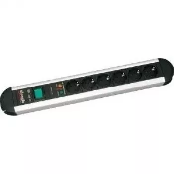 Bachmann PRIMO 8-Way Extension Lead with Switch, 1.75 m, Black 331.007