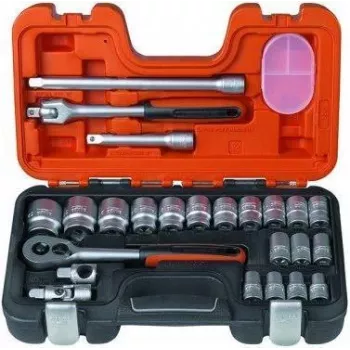 Bahco S240 24-Piece 1/2 inch Drive Socket Set (10-32 mm)