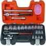 Bahco S240 24-Piece 1/2 inch Drive Socket Set (10-32 mm)