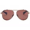 BALMAIN BPS-125E-62 Men's Pilot Sunglasses Gunmetal Grey 62mm