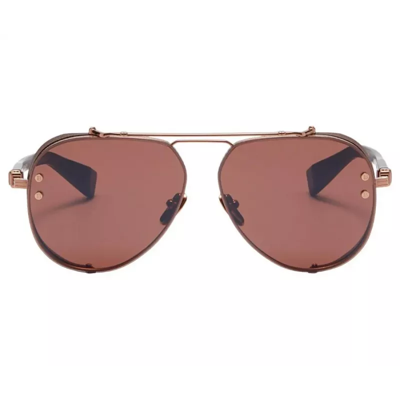 BALMAIN BPS-125E-62 Men's Pilot Sunglasses Gunmetal Grey 62mm