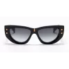 Balmain BPS-151A-55 Women's Sunglasses Black Acetate Grey Polycarbonate Lens 55 mm